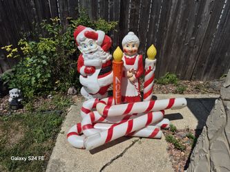 Lot Of Christmas Blow Molds 