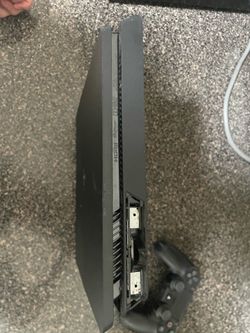 PS4 with controller