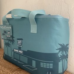 NWT Large Trader Joe’s Insulated Tote Grocery Bag Teal