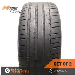 Set of 2 Used  6.5/32  Summer  265/40ZR20  104Y  Michelin  Pilot Sport 4 S MO1
