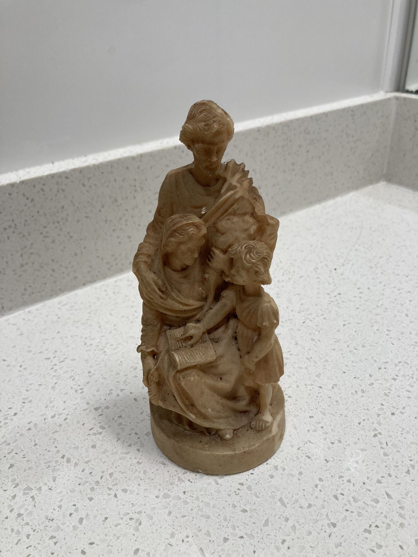 Vintage Joesph, Mary, Jesus and little girl statue