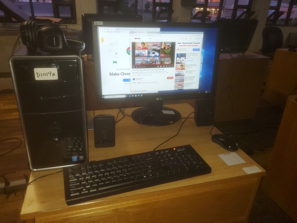DELL INSPIRON DESKTOP WITH 24" MONITOR (B1004)

