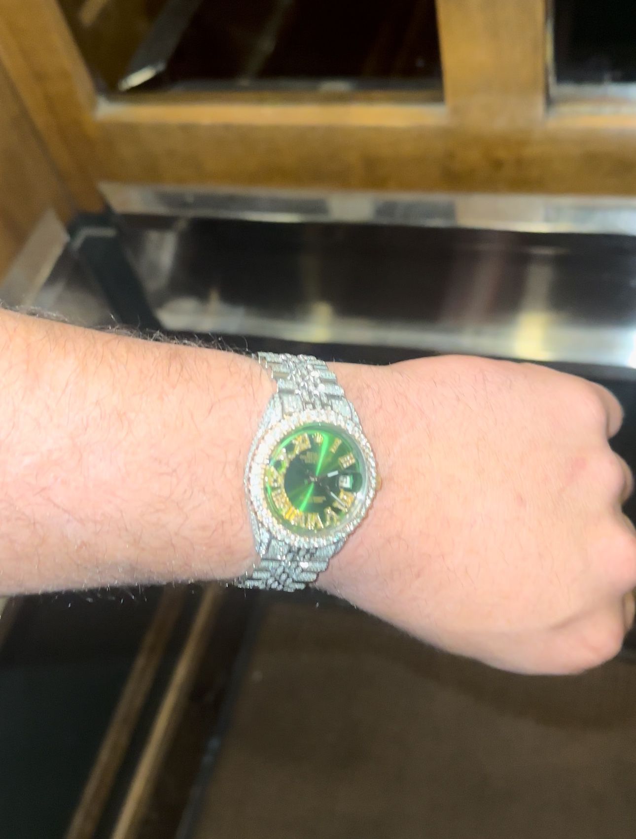 Rolex 36mm Date Just Iced Out Watch 