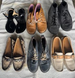 6 pairs of shoes. Size 8