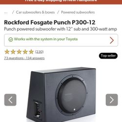 rockford punch300-12 powered sub