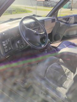 Car Interior with Gray Leather Seats