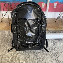 AUTHENTIC Supreme FW17 Black Backpack - New