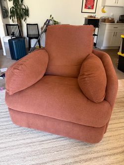 Armchair in Terracotta
