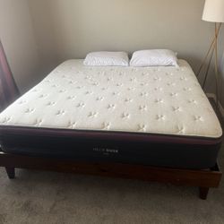 Helix - Dusk Luxe King Mattress And Wood Frame