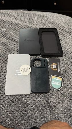 Iphone  17 pro & 18 pro ! Bullstrap leather case ocean blue darck
