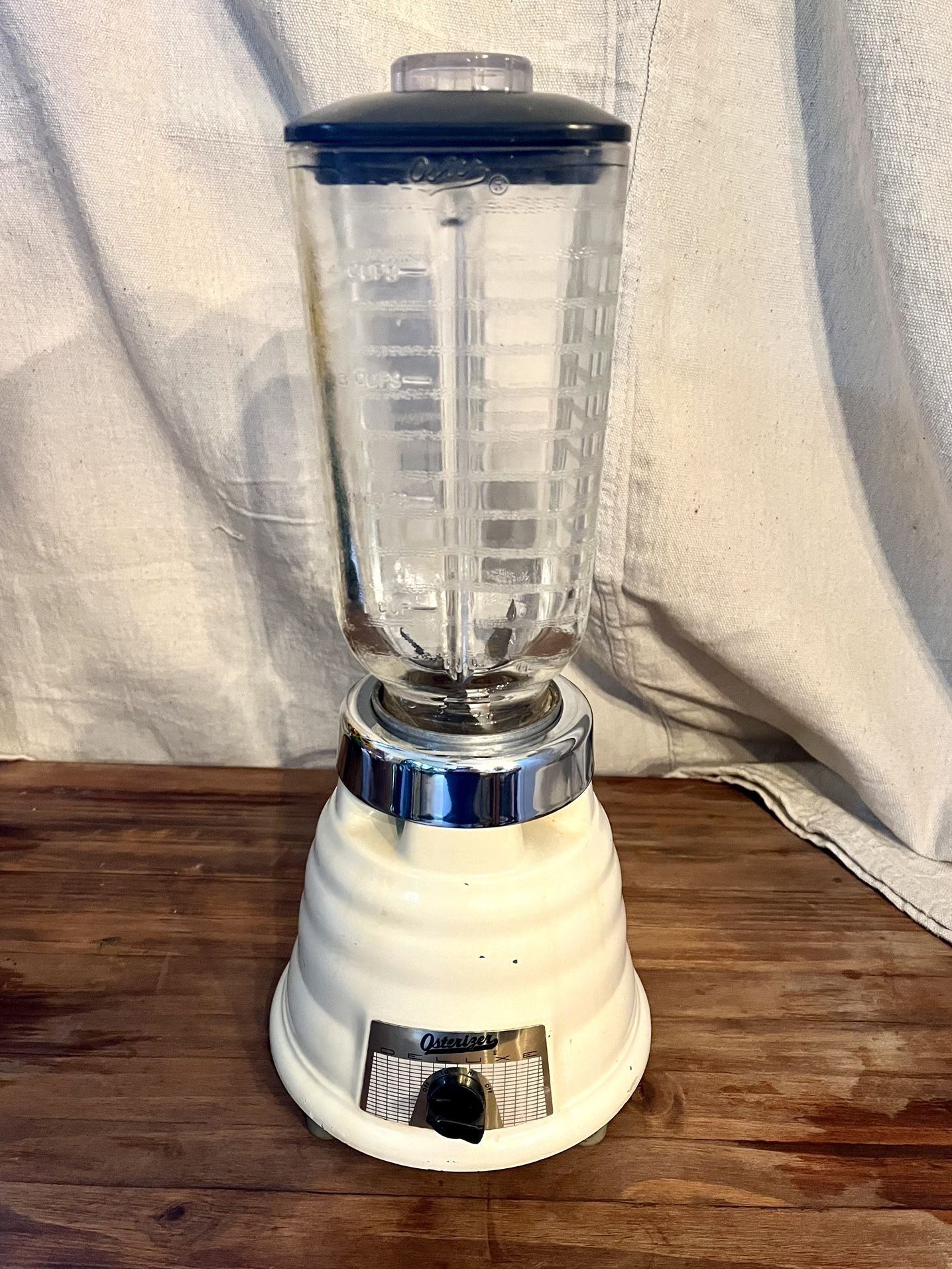 Oster Blender Osterizer Deluxe Beehive Vintage Model 448 Cream Off White