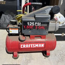 Craftsman 1.25 PSI 1.5HP 3 GAL Compressor