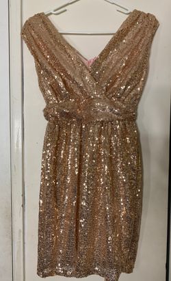 Rose gold dress