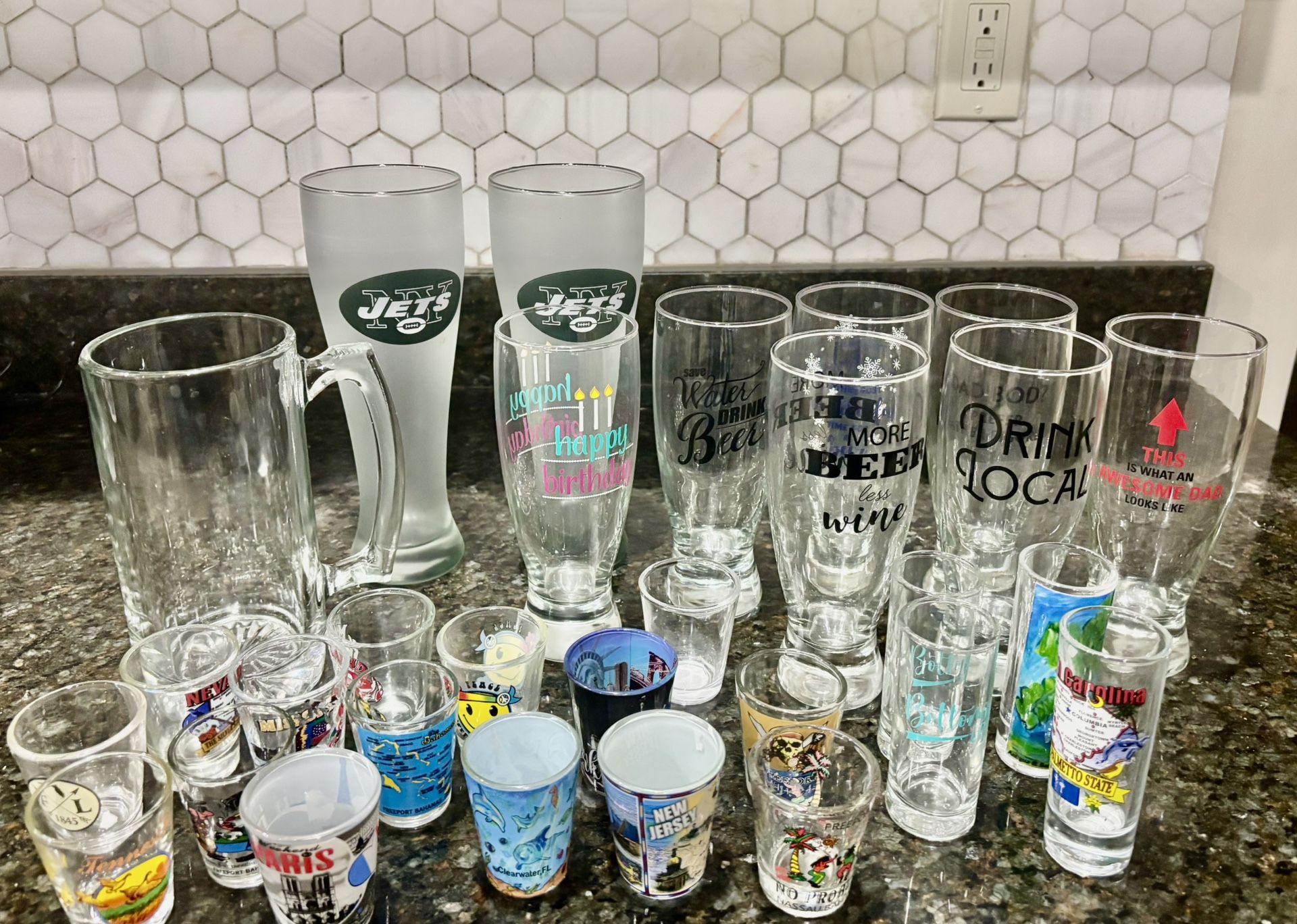 Lot Of Glass Cup