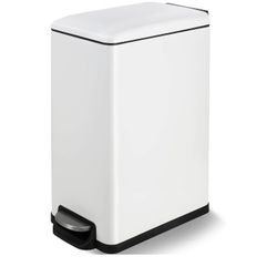 Arlopu 13.2 Gal Slim Kitchen Trash Can with Lid