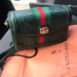 Authentic Dark Green Gucci Purse