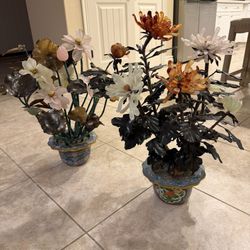 Antique Jade Flower Tree