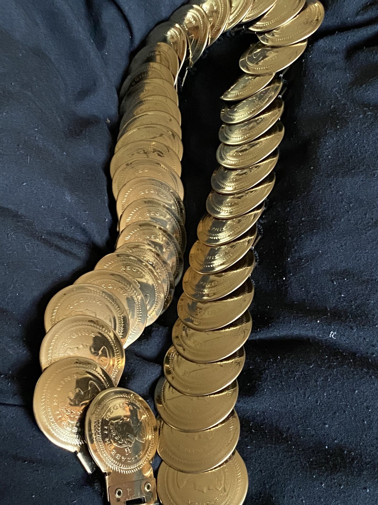 Vintage Elizabeth II Regina Coin Belt