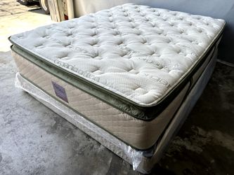 Ck Organic Elite Superior Hybrid Cool Memory Foam Pillow Top 14inch Mattress!!