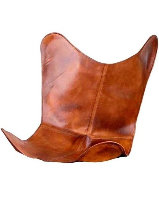 Leather Cover for Butterfly Chair -COVER ONLY (Tan Brown) *NEW*