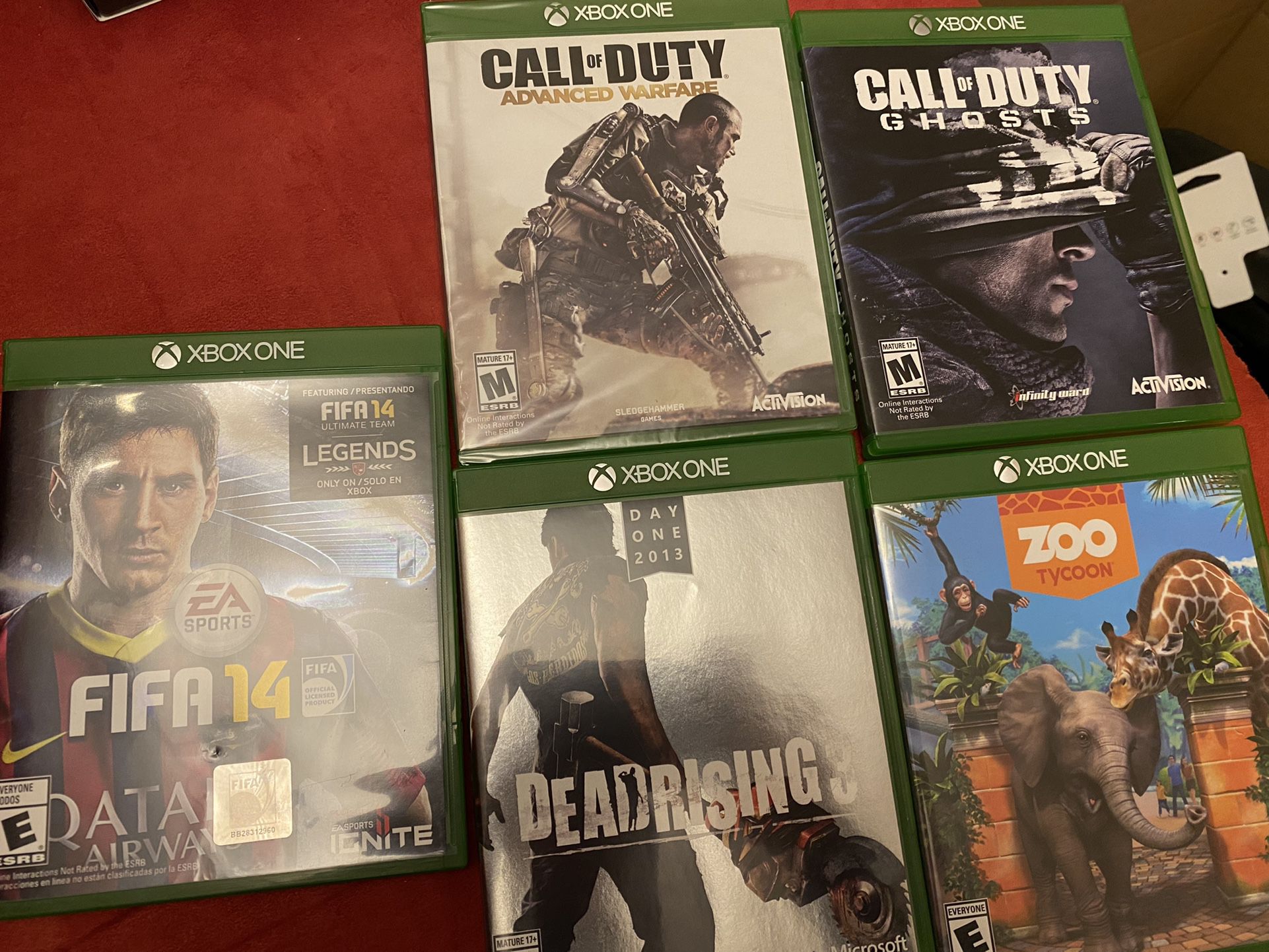 Xbox One Games (Set of 5)