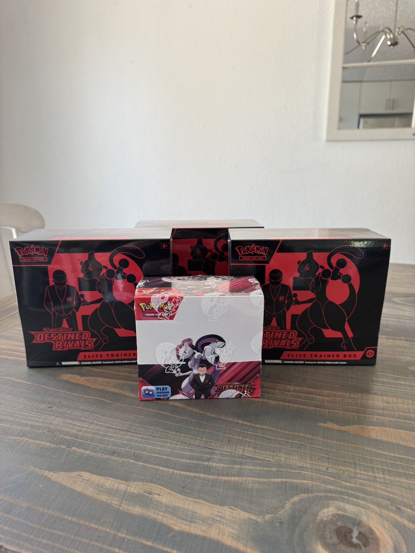 Pokemon Destined Rivals Booster Box & Elite Trainer Box ETBs