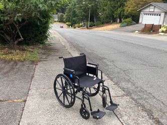 Wheelchair Wheel Chair Walker Extra Wide 201/2” Wide in Great Condition like New