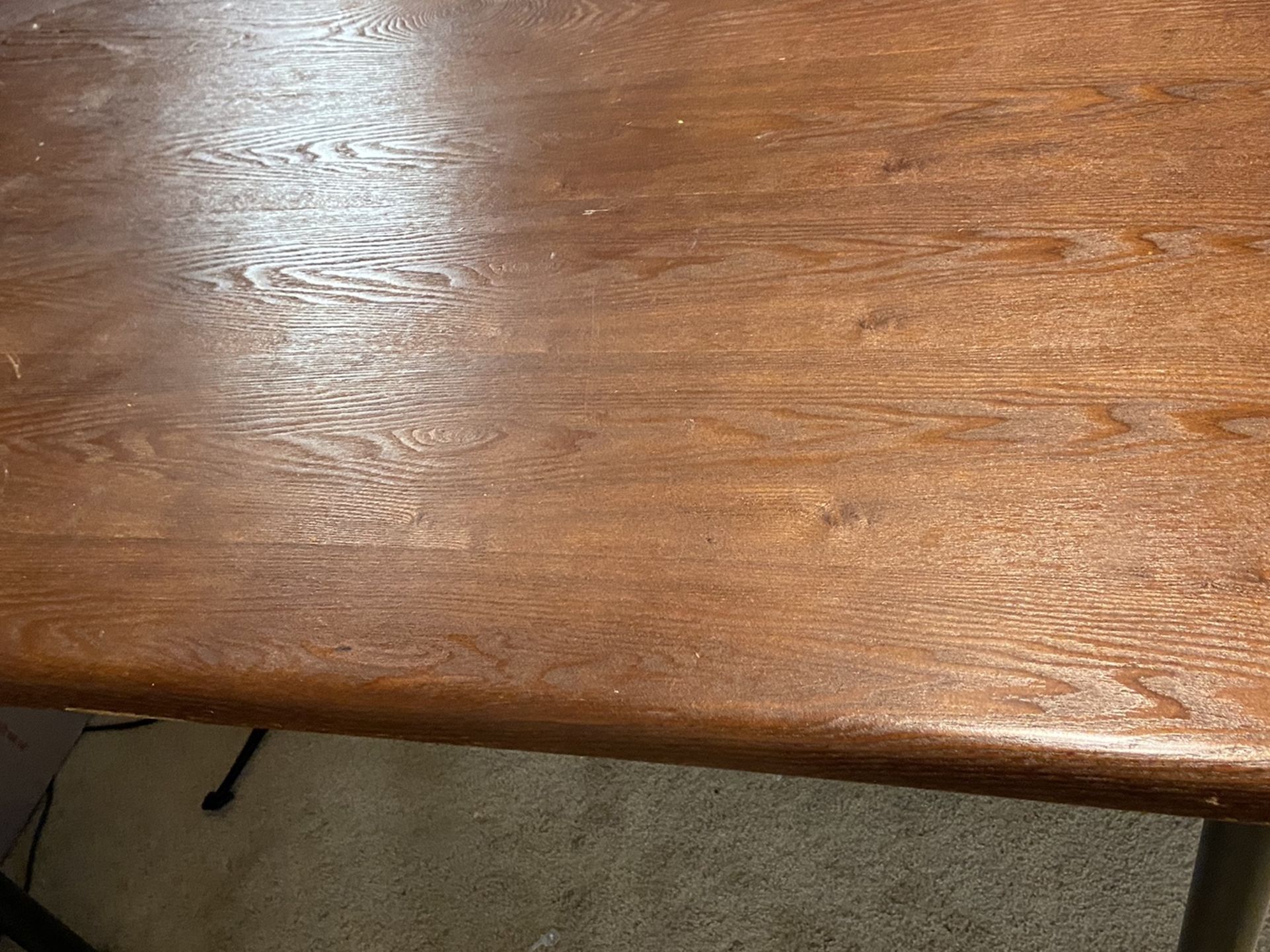 Brown Table With No Chairs