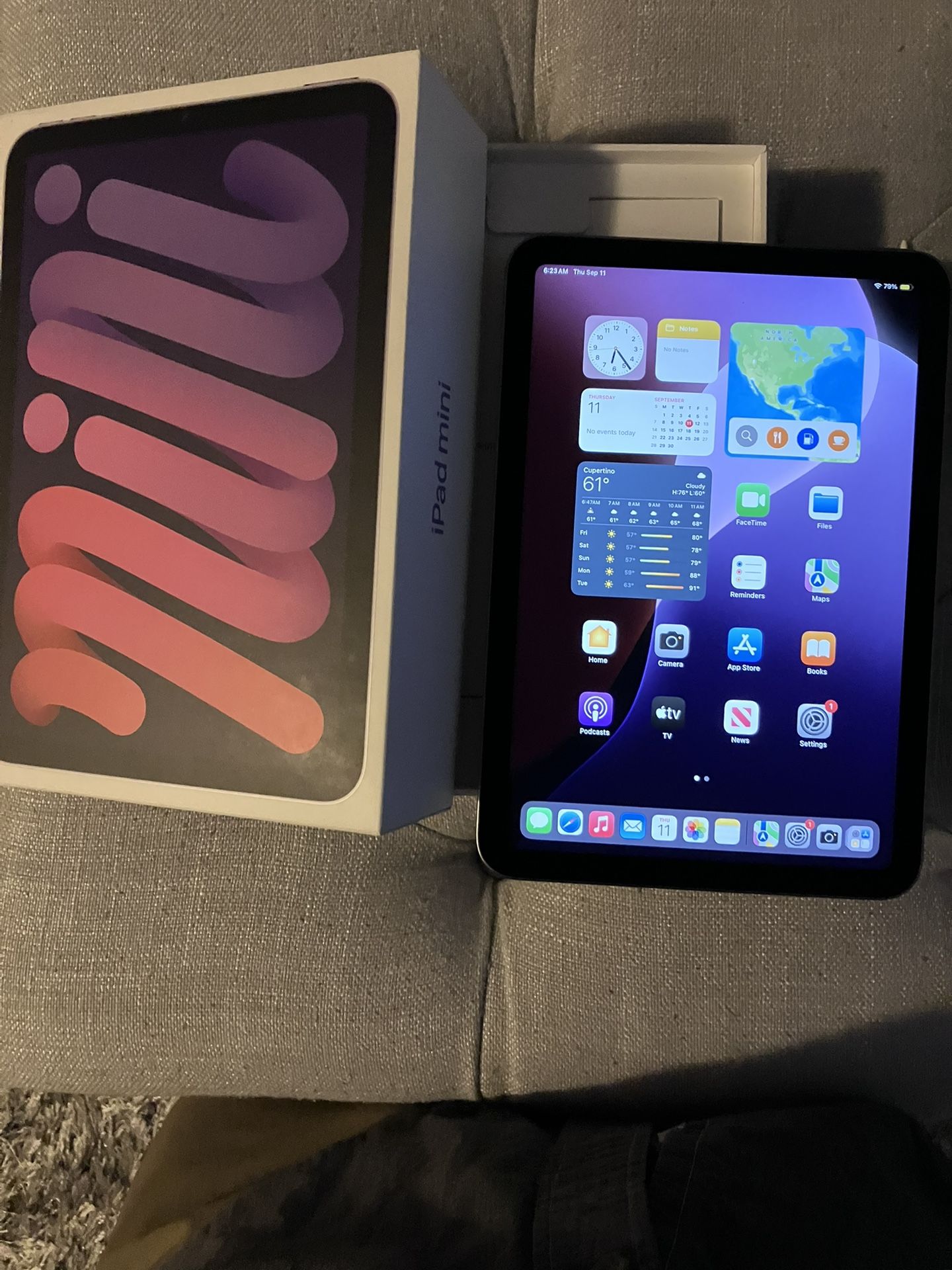 Like New iPad Mini 6th Gen With AppleCare Plus Warranty In Box 