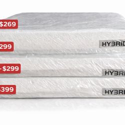 Brand New Hybrid Mattress Memory Foam – Comes in Box 📦 – All Sizes Available!