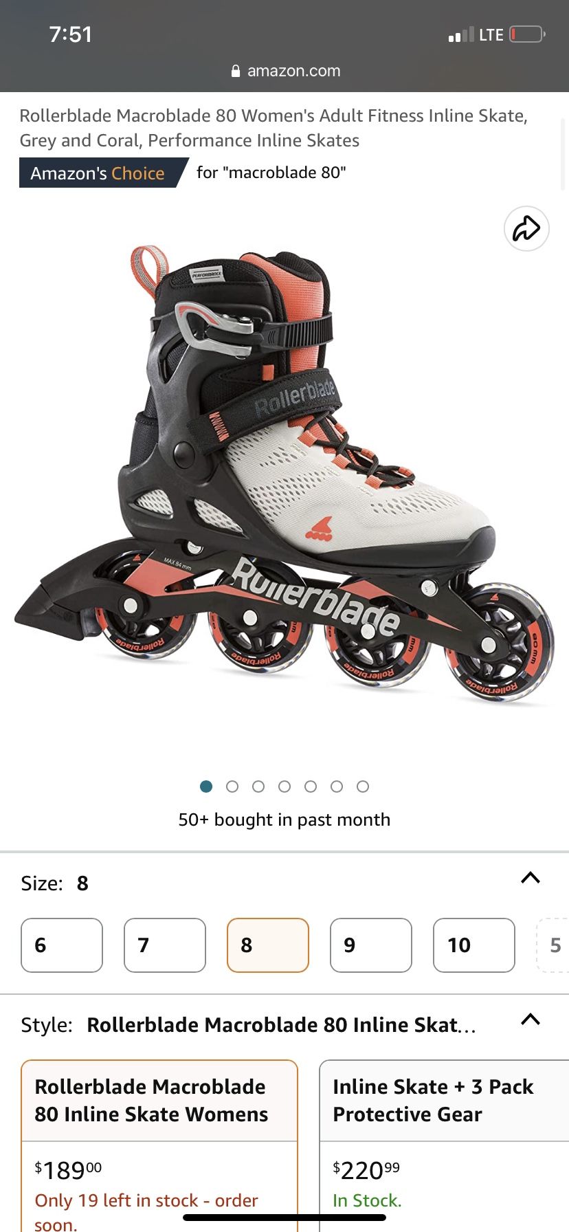 Women’s Rollerblades Size 8