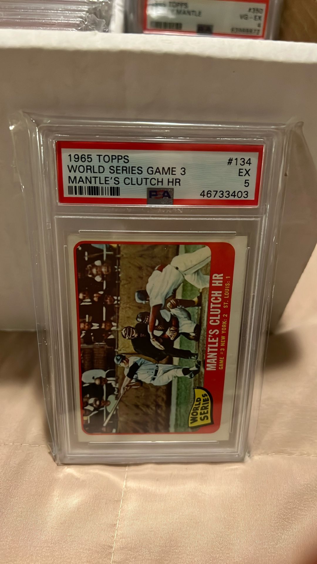 Mantle 1964 World Series Game 3 PSA 5!!!