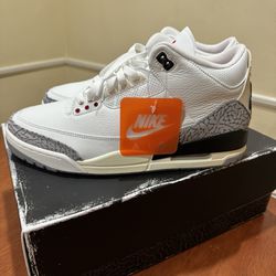 Air Jordan 3, White Cement, Men’s Size 12 (DS)