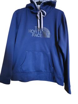 North Face Blue Hoodie Men's Z Sz Large