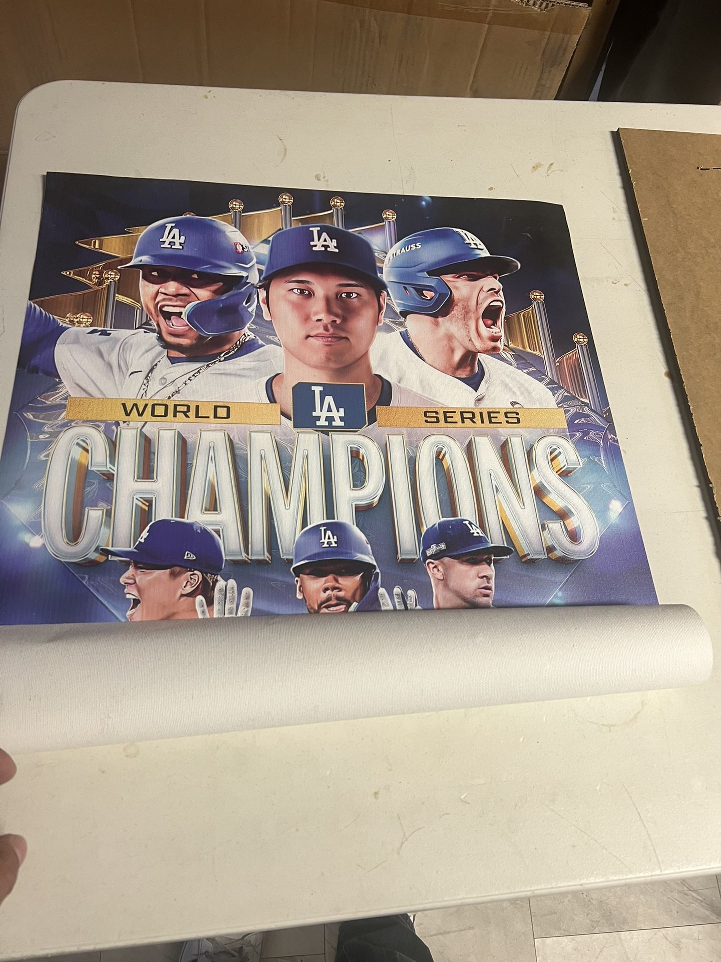 Dodgers World Series Canvas