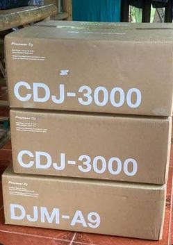 Pioneer cdj 3000's Dj bundle with Pioneer DJM A9 mixer