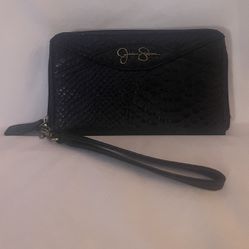 Jessica Simpson Black Wrist Wallet