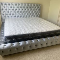 Brand new king bed frame with new mattress (King $699, Queen $599)