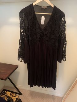 Lacey sleeve dress