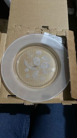 Avon Hummingbird etched plate
