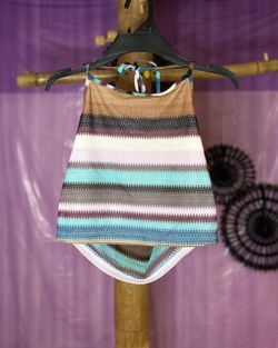 Two-piece Multi Color 70s Bell Bottom Set
