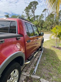 Red Crew Cab Pickup Truck