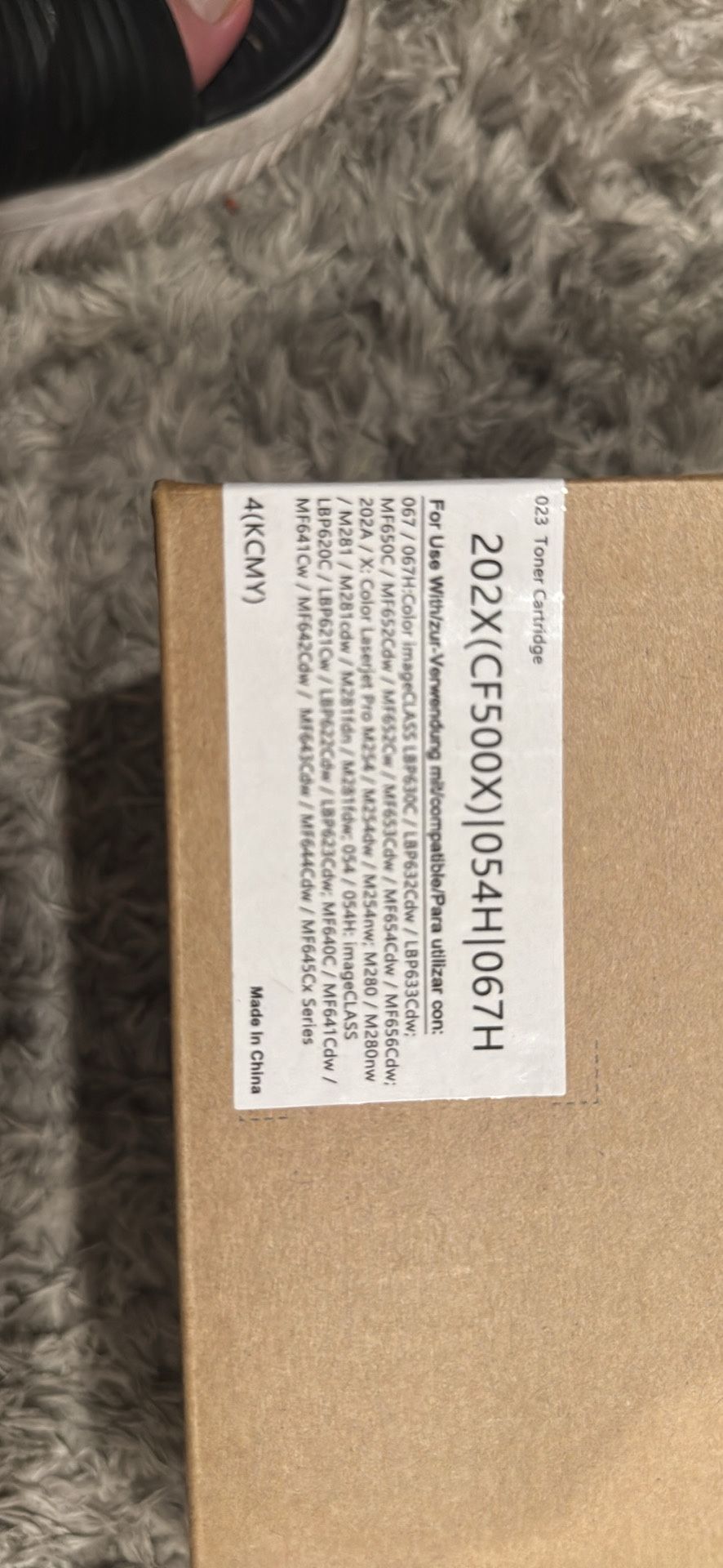 Tóner 202x ( cf500x) 054h - 067h