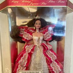 1997 Special Edition 10th Anniversary Happy Holidays Barbie w/ Collecting Guide
