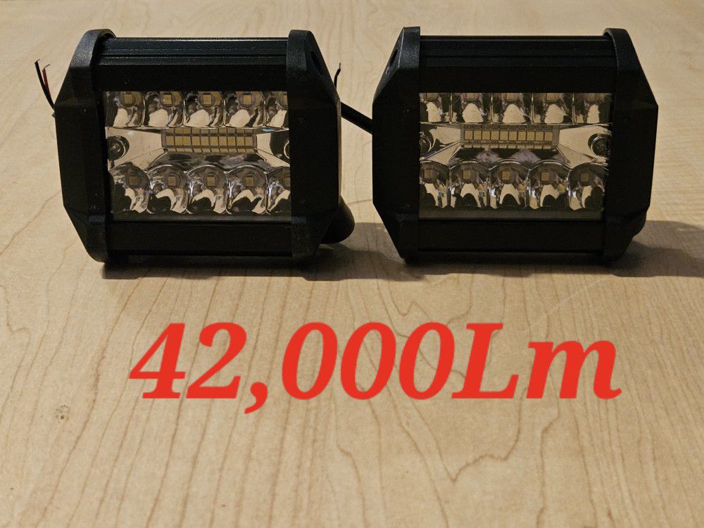 Led Light Bar 2Pcs 4 Inch  42000lm Led Pods Lights