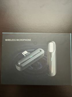 Wireless iPhone Microphone Lavalier Audio Recording Mini Mic - Lightning model