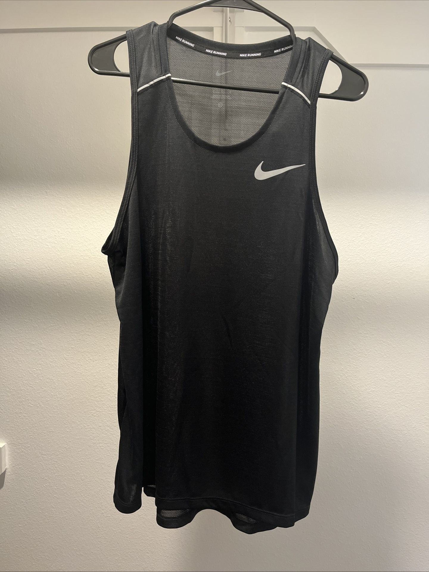Nike Dri Fit Miler Running Tank AJ7562-010 Men's Size L-XL