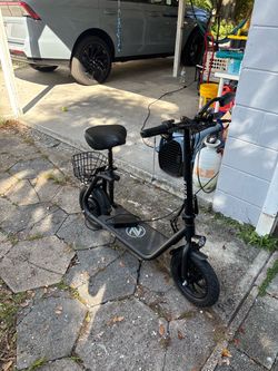 ZDZA Electric Scooter with Seat 750W Peak Motor