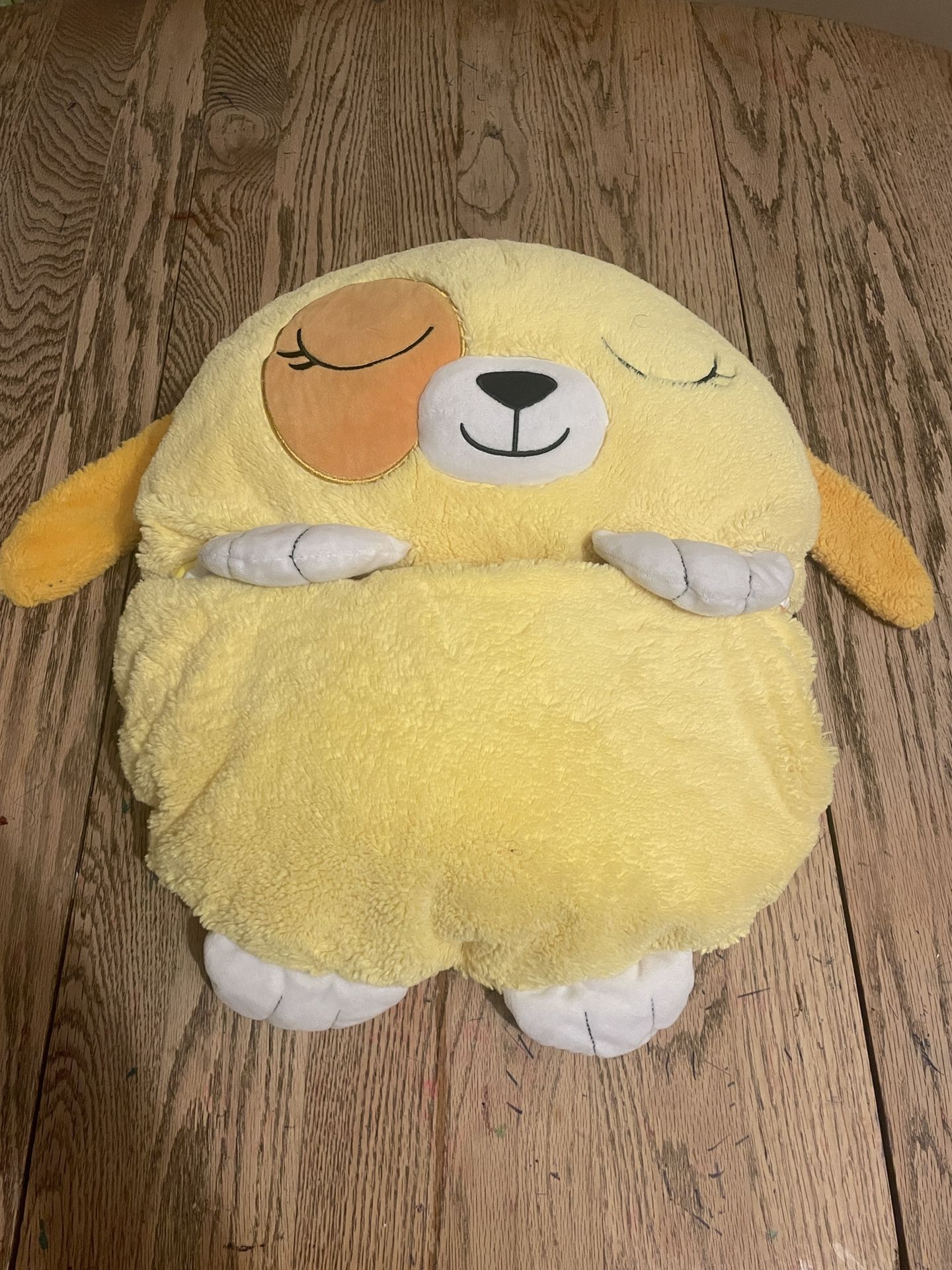 Happy Nappers Pillow + Sleeping Bag - Yellow Dog