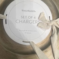 World Market Gold, 13 Inch Charger Dish Pack Of Four Selling All Four Packs Totaling 16 Pack 16 Plates